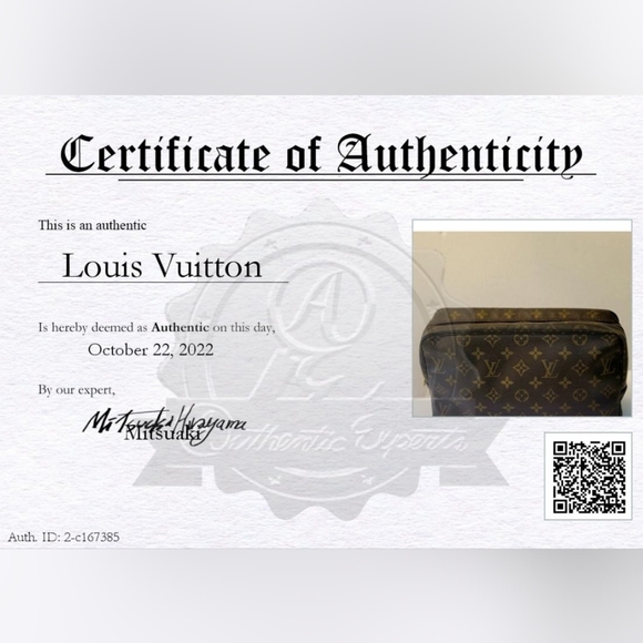 ✅️Louis Vuitton Monogram Trousse Toilette 28 Pouch Cosmetic Travel Handbag‼️ - Picture 12 of 12